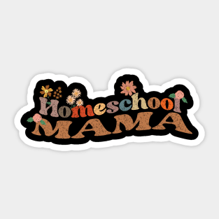 Vintage Homeschool Mama, Gift for Homeschool Mom Sticker